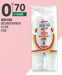 Tutto Risparmio Cash&Carry New Chic bicchieri bianchi offerta
