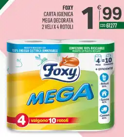 Tutto Risparmio Cash&Carry Foxy carta igienica mega decorata offerta