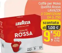 Supermercati Dok Caffè per Moka Qualità Rossa Lavazza offerta