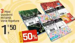 Supermercati Dok Mitama Maxi Quaderni Varie Rigature offerta
