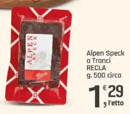 Supermercati Dok Recla Alpen Speck a Tranci offerta