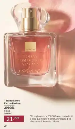 Avon Avon TTA Radiance Eau de Parfum offerta