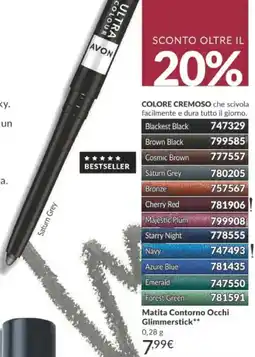 Avon Avon Matita Contorno Occhi Glimmerstick offerta