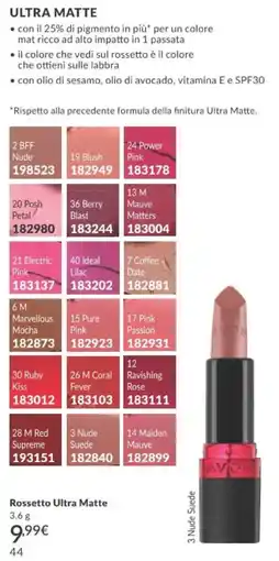 Avon Avon Rossetto Ultra Matte offerta
