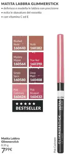 Avon Avon Matita Labbra Glimmerstick offerta