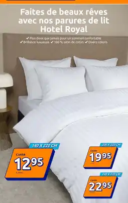 Action Parures de lit Hotel Royal offerta
