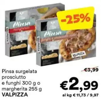 Pinsa surgelata prosciutto e funghi VALPIZZA