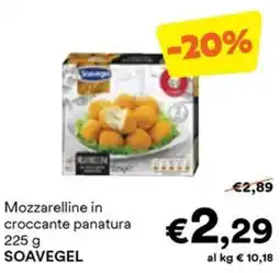 Unes Mozzarelline in croccante panatura SOAVEGEL offerta