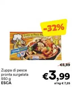 Unes Zuppa di pesce pronta surgelata offerta
