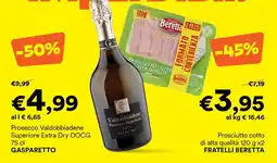 Unes Prosecco Valdobbiadene Superiore Extra Dry DOCG offerta