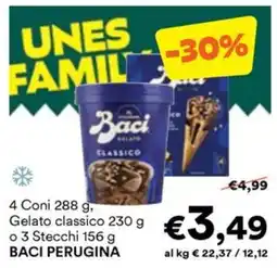 Unes Gelato classico Baci Perugina offerta