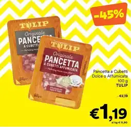 Unes Pancetta a Cubetti Tulip offerta