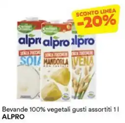 Unes Bevande 100% vegetali gusti assortiti ALPRO offerta