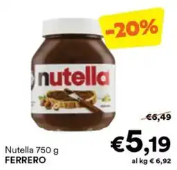 Unes Nutella FERRERO offerta