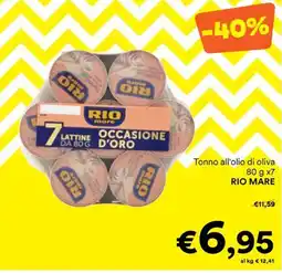 Unes Tonno all'olio di oliva RIO MARE offerta