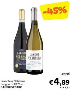 Unes Favorita o Nebbiolo Langhe DOC offerta