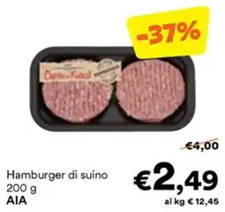 Unes Hamburger di suino offerta