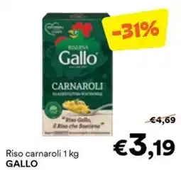 Unes Riso carnaroli GALLO offerta