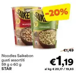 Unes Noodles Saikebon offerta