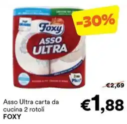 Unes Asso Ultra carta da cucina FOXY offerta