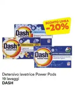 Unes Detersivo lavatrice Power Pods DASH offerta