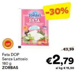 Unes Feta DOP Senza Lattosio ZORBAS offerta