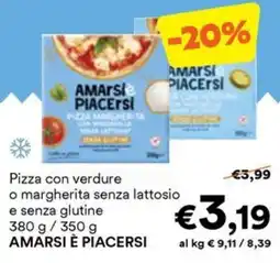 Unes Pizza con verdure o margherita senza lattosio e senza glutine offerta