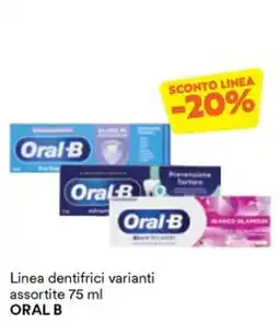 Unes Linea dentifrici varianti assortite ORAL B offerta