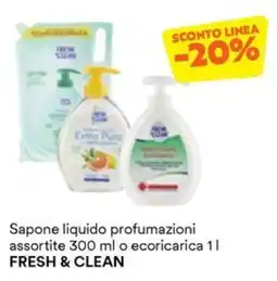 Unes Sapone liquido profumazioni assortite FRESH & CLEAN offerta