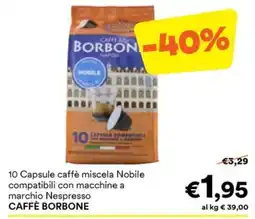 Unes Caffè Borbone miscela Nobile offerta