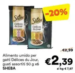 Unes Alimento umido per gatti Délices du Jour, SHEBA offerta