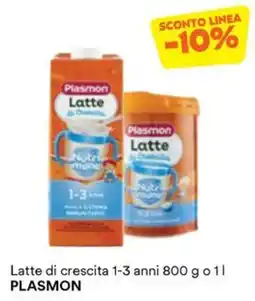 Unes Latte di crescita PLASMON offerta