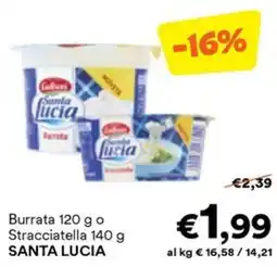 Unes Burrata o Stracciatella Santa Lucia offerta