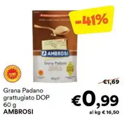 Unes Grana Padano grattugiato DOP AMBROSI offerta