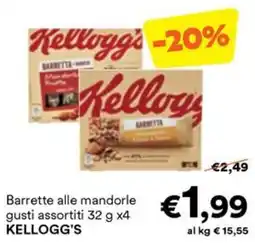 Unes Barrette alle mandorle KELLOGG'S offerta