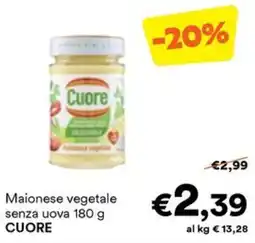 Unes Maionese vegetale senza uova CUORE offerta