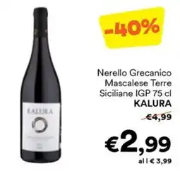 Unes Nerello Grecanico Mascalese Terre Siciliane IGP Kalura offerta