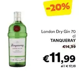Unes London Dry Gin Tanqueray offerta