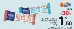 Conad Superstore Barretta Keto Enervit Protein offerta