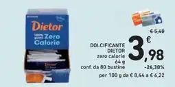 Conad Superstore Dolcificante Dietor zero calorie offerta