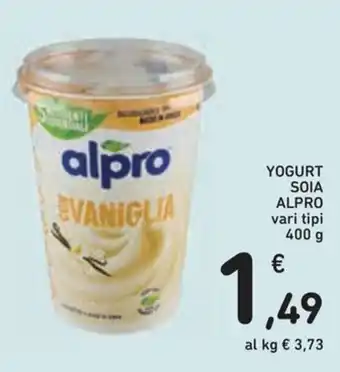 Yogurt soia alpro vaniglia
