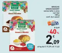 Conad Superstore Brioche Green Bakery senza latte e uova offerta