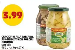 PENNY Carciofini alla paesana, funghi misti con porcini ortomio offerta