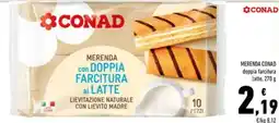 Conad Merenda con doppia farcitura al latte Conad offerta