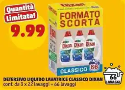 PENNY Detersivo liquido lavatrice classico Dixan offerta