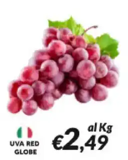 Supermercati Visotto Uva Red Globe offerta