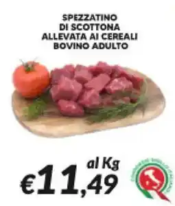 Supermercati Visotto Spezzatino di scottona allevata ai cereali bovino adulto offerta