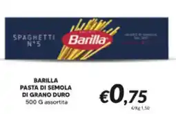 Supermercati Visotto Barilla pasta di semola di grano duro offerta