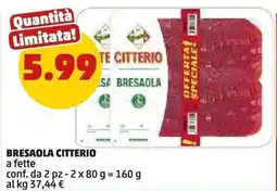 PENNY Bresaola Citterio offerta