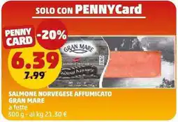 PENNY Salmone norvegese affumicato Gran Mare offerta